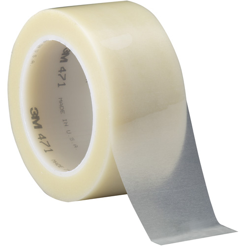 471 Vinyl Tape, 50.8 mm (2") W x 32.9 m (108') L, 5.2 mils, Clear Nia-Chem Ltd.
