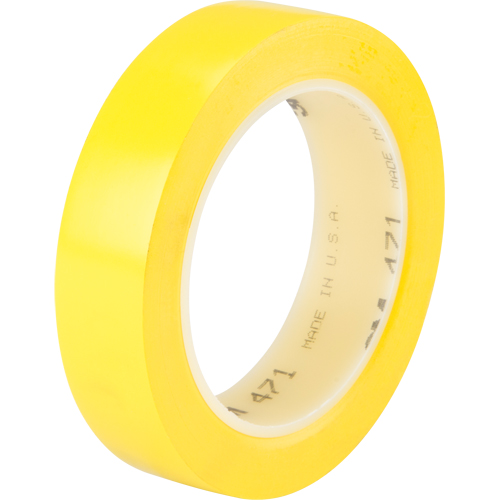 471 Vinyl Tape, 25.4 mm (1") W x 32.9 m (108') L, 5.3 mils, Yellow Nia-Chem Ltd.