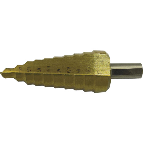 Foret &eacute;tag&eacute; &agrave; 10 &eacute;tages de qualit&eacute; sup&eacute;rieure Jet-Kut, 1/4" - 1", Incr&eacute;ments de 1/32", Acier rapide Nia-Chem Ltd.