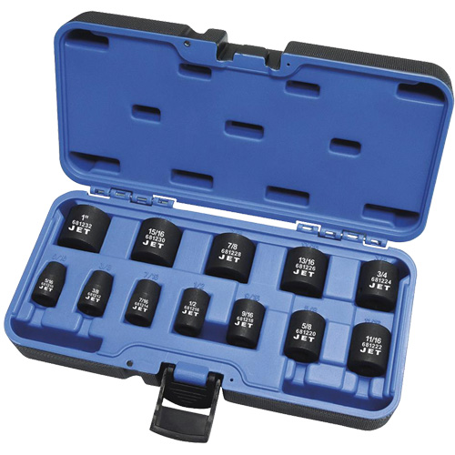 PS1238 SAE 6-Point Socket Set, 12 Pcs, Impact, 3/8" Drive Size, Deep Nia-Chem Ltd.