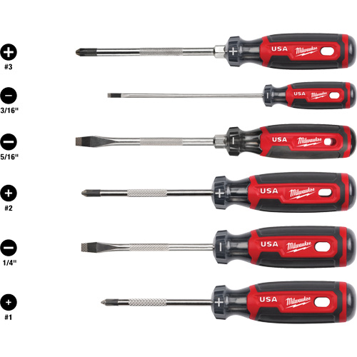 Cushion Grip Screwdriver Set, 6 Pcs. Nia-Chem Ltd.