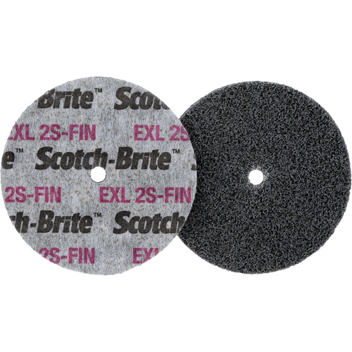 Meule homog&egrave;ne Scotch-Brite EXL, 3" x 1/2", Arbre de 1/4" Nia-Chem Ltd.