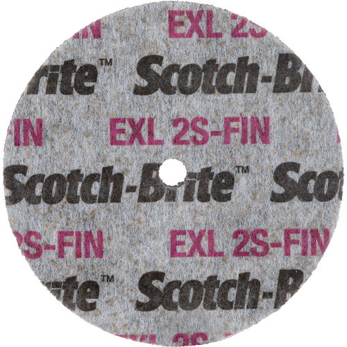 Meule homog&egrave;ne Scotch-Brite EXL, 3" x 1/2", Arbre de 1/4" Nia-Chem Ltd.