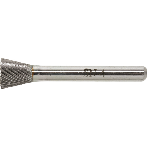 Solid Carbide Burr, SN-1, 1/4" Dia., 1/4" Shank, 5/16" Depth of Cut Nia-Chem Ltd.