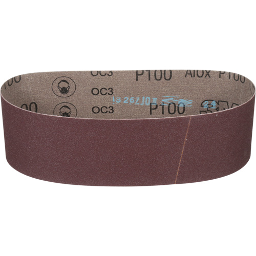 Cloth Belt 241D, 3" W X 24" L, Aluminum Oxide, P100 Grit Nia-Chem Ltd.