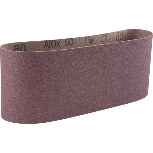 Courroie abrasive en toile 341D, 4" la x 24" lo, Oxyde d'aluminium, Grain 60 Nia-Chem Ltd.