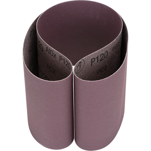 Courroie en textile 241D, 6" la x 48" lo, Oxyde d'aluminium, Grain P120 Nia-Chem Ltd.