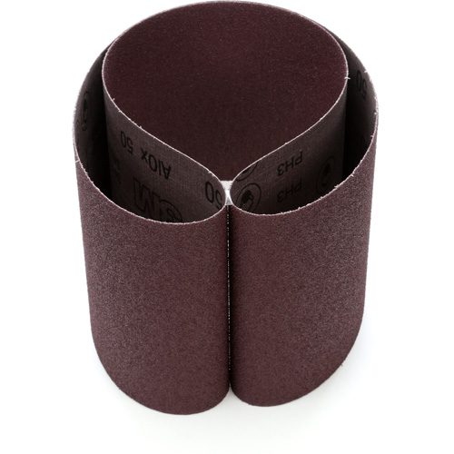 Courroie en textile 241D, 6" la x 48" lo, Oxyde d'aluminium, Grain 50 Nia-Chem Ltd.