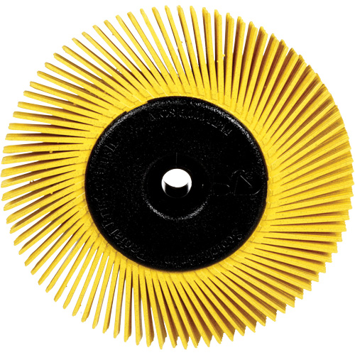 Brosses radiales bristle pour meuleuses d'&eacute;tabli, Grain 80X, 6" dia. Nia-Chem Ltd.