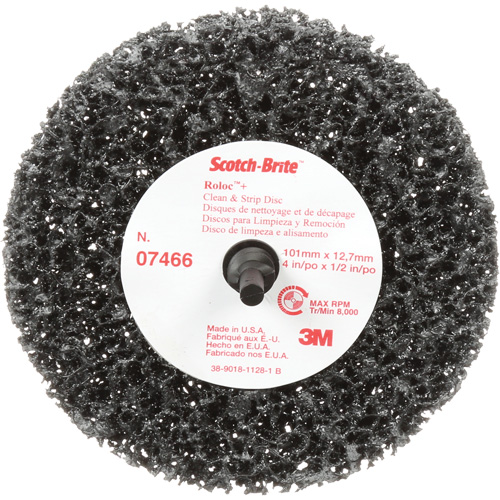 Scotch-Brite Roloc Clean and Strip Disc, 4" Dia., Extra Coarse Grit, Silicon Carbide Nia-Chem Ltd.