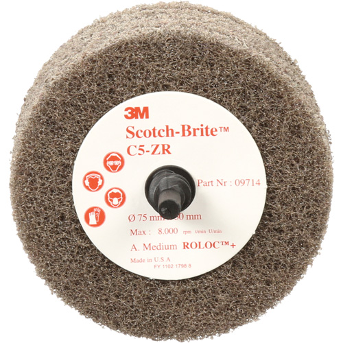 Scotch-Brite Cut & Polish Disc, 75 mm x 30 mm, 20 mm Arbor, Aluminum Oxide, 7500 RPM Nia-Chem Ltd.