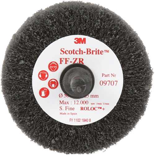 Brosse &agrave; lamelles pour la coupe et le polissage Scotch-Brite, Oxyde d'aluminium, Grain Fin, 2" x 1" x 1/4" Nia-Chem Ltd.