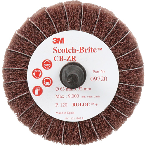 Disque combin&eacute; Scotch-Brite, 2-1/2" dia., Grain 120, Oxyde d'aluminium Nia-Chem Ltd.