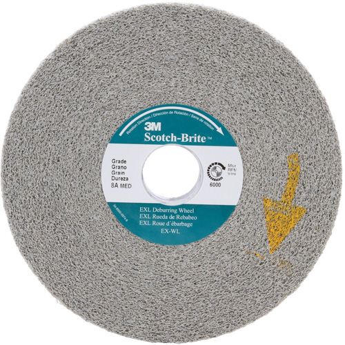 Scotch-Brite EXL Deburring Wheels, 6" x 1", 1" Arbor, Aluminum Oxide Nia-Chem Ltd.