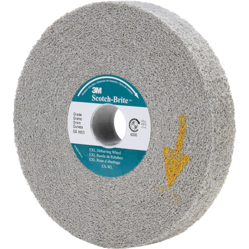 Scotch-Brite EXL Deburring Wheels, 6" x 1", 1" Arbor, Aluminum Oxide Nia-Chem Ltd.