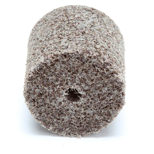 Meule d'abrasion et de polissage unitaris&eacute;e Scotch-Brite, 1" x 1", Arbre de 3/16"-7, Grain de Moyen, Oxyde d'aluminium Nia-Chem Ltd.