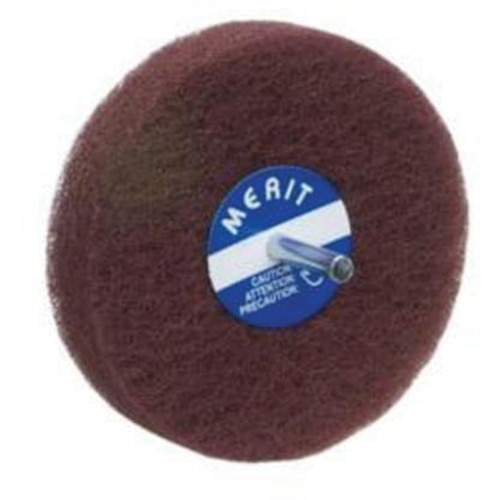 Abrasotex Non-Woven Disc Wheel, 4" Dia., Fine Grit, Aluminum Oxide Nia-Chem Ltd.