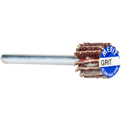 Grind-O-Flex Micro-Mini Flap Wheel, Aluminum Oxide, 180 Grit, 5/8" x 3/4" x 1/8" Nia-Chem Ltd.