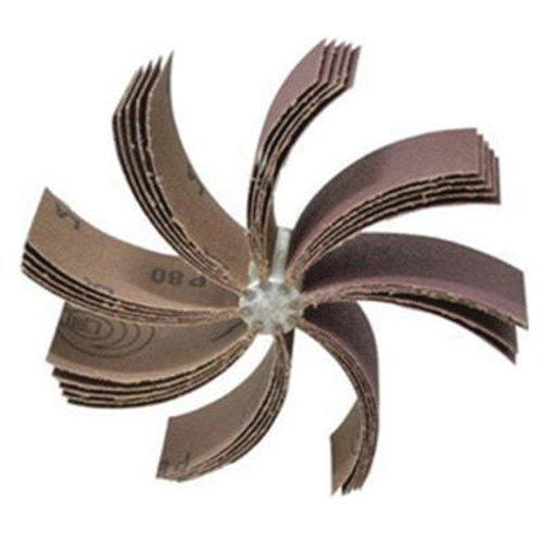 Outil de polissage d'al&eacute;sage &agrave; lamelles ordinaires B-830, Oxyde d'aluminium, Grain 80, 6-3/4" x 1-1/2" Nia-Chem Ltd.