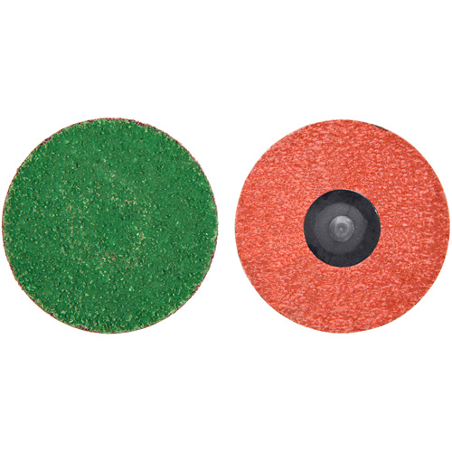 Disque de toile &agrave; changement rapide Zirc Plus, 3" dia., Grain 120, Alumine de zirconium Nia-Chem Ltd.