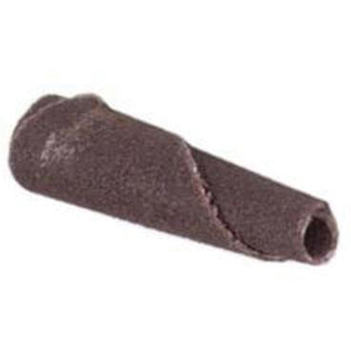 Cartouche de bande abrasive conique ALO, 100 Grain, 3/16" dia., Oxyde d'aluminium, 1" lo, 1/8" Dimension de l'arbre Nia-Chem Ltd.