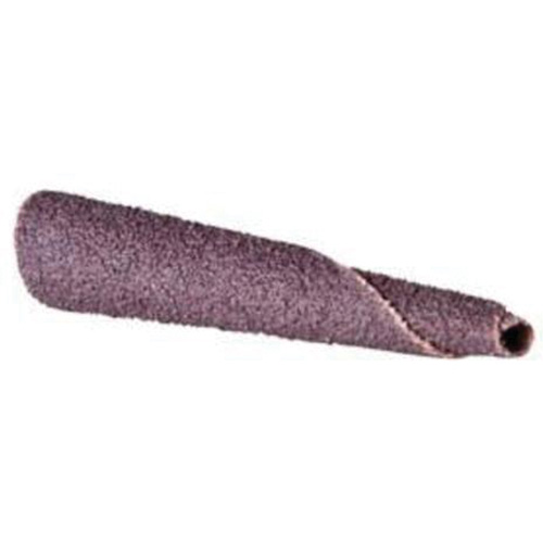 Cartouche de bande abrasive conique ALO, 120 Grain, 5/16" dia., Oxyde d'aluminium, 1-1/2" lo, 1/4" Dimension de l'arbre Nia-Chem Ltd.