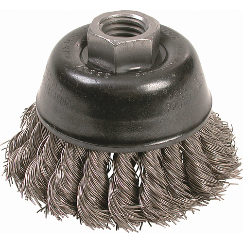 Brosses-boisseau &agrave; fils nou&eacute;s - Petites rectifieuses &agrave; grande vitesse, 2-3/4" dia. x 5/8"-11 arbre Nia-Chem Ltd.