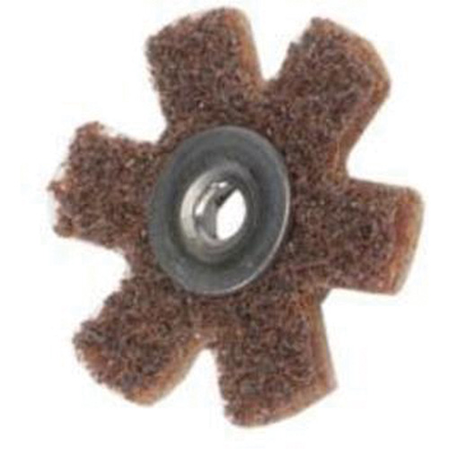 Disque abrasif en forme d'&eacute;toile pour pr&eacute;paration de surface Abrasotex , 1-1/2" dia., Grain Cors&eacute;, Oxyde d'aluminium Nia-Chem Ltd.