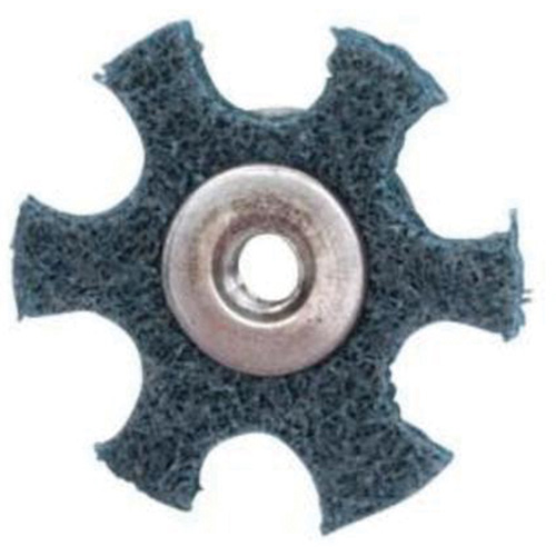 Disque abrasif en forme d'&eacute;toile pour pr&eacute;paration de surface Abrasotex , 3" dia., Grain Tr&egrave;s fin, Oxyde d'aluminium Nia-Chem Ltd.