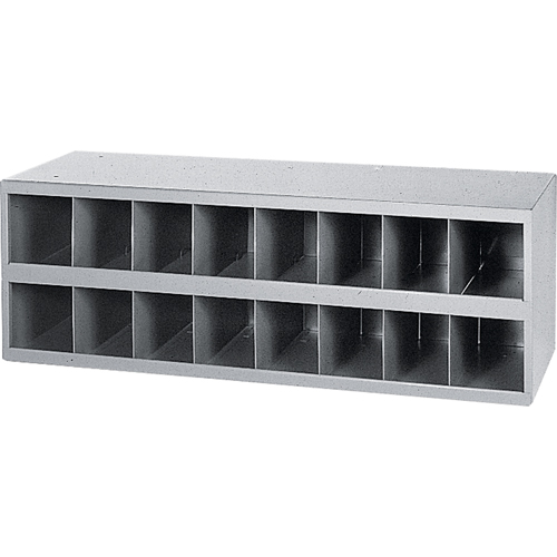 Armoires pour bacs de rangement en acier, 33-3/4" la x 12" p x 11-1/2" h, Gris Nia-Chem Ltd.
