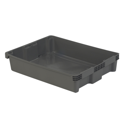 Contenants Stack-N-Nest Polylewton, 6,1" x 29,6" x 22,4", Gris Nia-Chem Ltd.