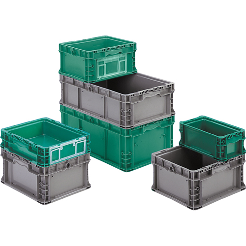 Syst&egrave;me de contenants d'exp&eacute;dition 4845 de StakPak Plus, 7-2/5" la x 12" p x 5" h, Vert moyen Nia-Chem Ltd.
