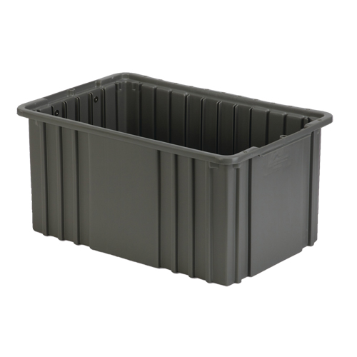 Contenant Divider Box, Poly&eacute;thyl&egrave;ne, 15,5" la x 9,9" p x 8" h, Gris Nia-Chem Ltd.