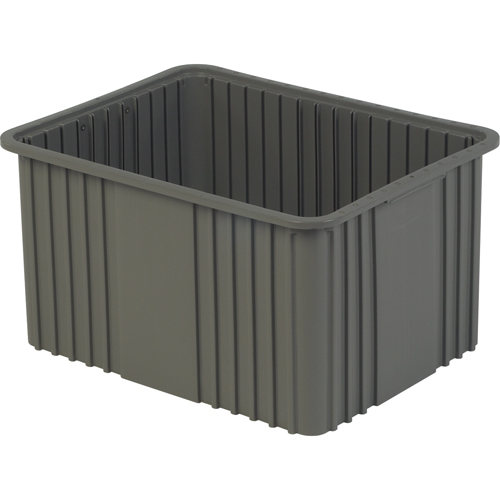Contenant Divider Box, Poly&eacute;thyl&egrave;ne, 20,9" la x 15,9" p x 12" h, Gris Nia-Chem Ltd.