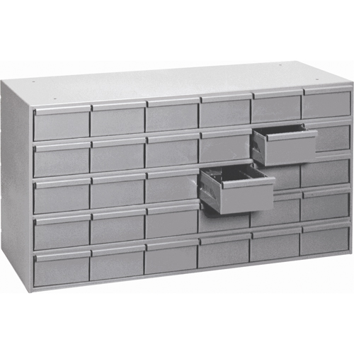 Casiers &agrave; tiroirs industriels, 30 tiroirs, 33-3/4" la x 11-3/4" p x 21-1/8" h, Gris Nia-Chem Ltd.