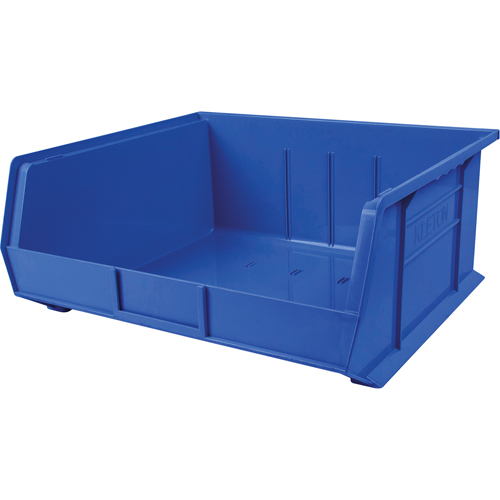 Plastic Bin, 16-1/2" W x 11" H x 18" D, Blue Nia-Chem Ltd.