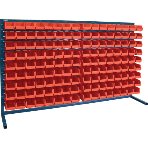 Rayonnage &agrave; persienne avec bacs, 144 bacs, 72" la x 15" p x 40" h Nia-Chem Ltd.