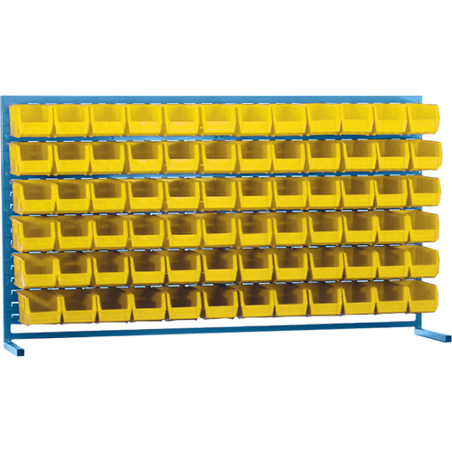 Rayonnage &agrave; persienne avec bacs, 72 bacs, 72" la x 15" p x 40" h Nia-Chem Ltd.