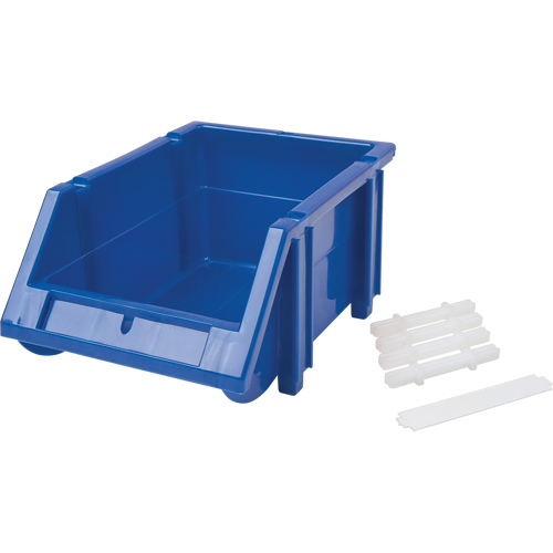 Bac empilable & &agrave; suspendre, 4-13/16" la, 3-3/16" h x 7-1/8" p, Bleu Nia-Chem Ltd.