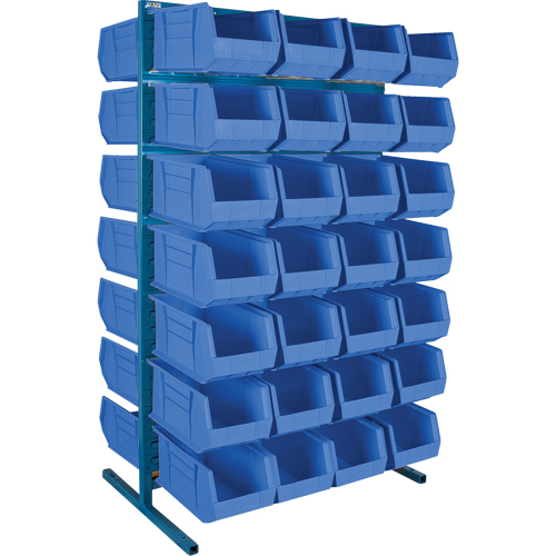 Support stationnaire deux c&ocirc;t&eacute;s pour bacs, 36" la x 24" p x 61" h, 56 bacs Nia-Chem Ltd.