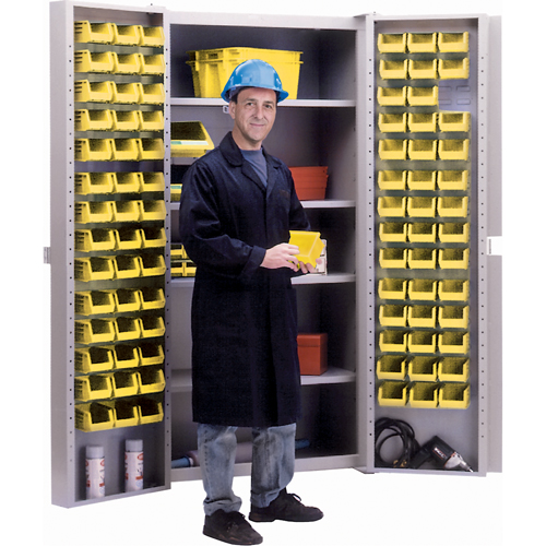 Deep-Door Combination Cabinet, 38" W x 24" D x 72" H, 4 Shelves Nia-Chem Ltd.
