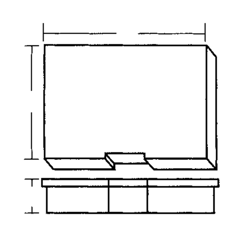 Compartment Case, Plastic, 15-1/2" W x 11-3/4" D x 2-1/2" H, Grey Nia-Chem Ltd.