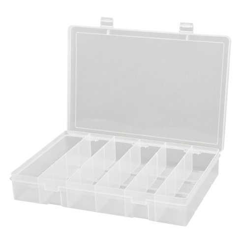 Boîtes &agrave; compartiments compactes en polypropyl&egrave;ne, 13-1/8" la x 9" p x 2-5/16" h, 6 compartiments Nia-Chem Ltd.