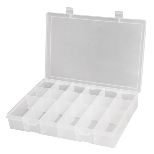Boîtes &agrave; compartiments compactes en polypropyl&egrave;ne, 11" la x 6-3/4" p x 1-3/4" h, 18 compartiments Nia-Chem Ltd.