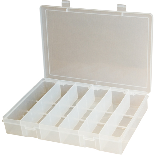 Boîtes &agrave; compartiments compactes en polypropyl&egrave;ne, 11" la x 6-3/4" p x 1-3/4" h, 6 compartiments Nia-Chem Ltd.