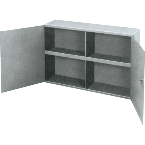 Armoires utilitaires, Acier, 2 Tablettes, 22-1/4" h x 33-3/4" la x 8-1/2" P, Gris Nia-Chem Ltd.