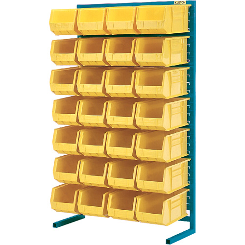 Support stationnaire pour bacs &agrave; un c&ocirc;t&eacute;, 36" la x 12" p x 61" h, 28 bacs Nia-Chem Ltd.