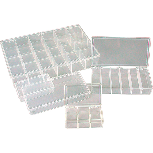 K-Resin Compartment Box, Plastic, 36 Slots, 6-9/16" W x 9-5/8" D x 1-1/2" H, Transparent Nia-Chem Ltd.