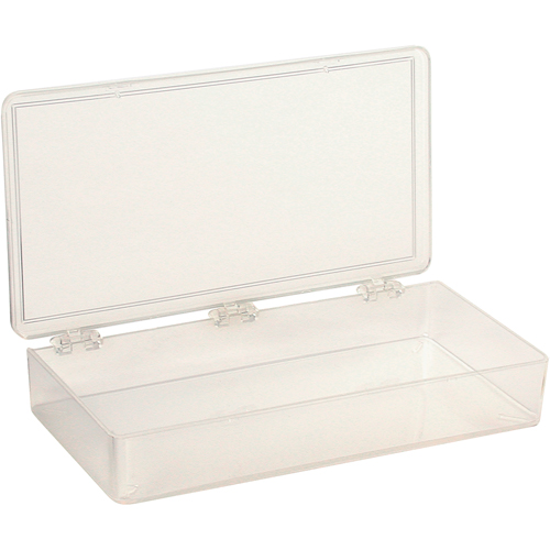 K-Resin Compartment Box, Plastic, 4" W x 8" D x 1-3/16" H, Transparent Nia-Chem Ltd.