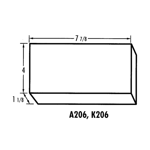 K-Resin Compartment Box, Plastic, 4" W x 8" D x 1-3/16" H, Transparent Nia-Chem Ltd.